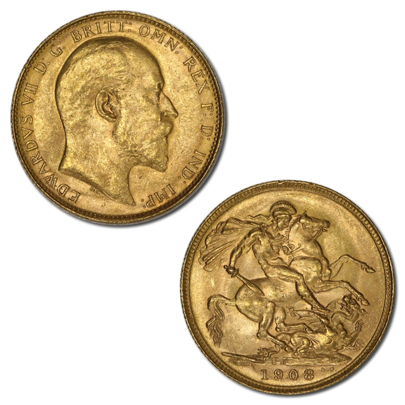 1908 Perth Gold Sovereign Lustrous Choice UNC