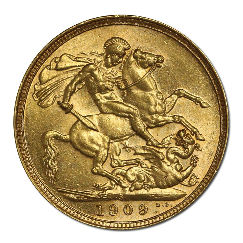 1909 Sydney King Edward VII Gold Sovereign Lustrous UNC
