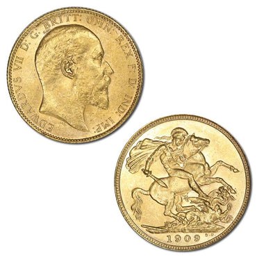 1909 Sydney King Edward VII Gold Sovereign Lustrous UNC