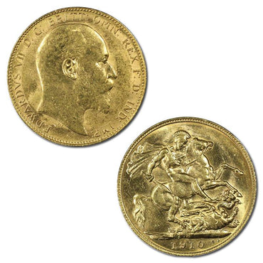 1910 Perth Edward VII Gold Sovereign Lustrous UNC PCGS MS62