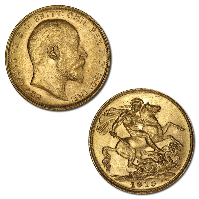 1910 Sydney Gold Sovereign Lustrous nUNC/UNC