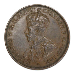 Australia (1911-36) c.1933-1936 Penny Error Full Obverse Brockage