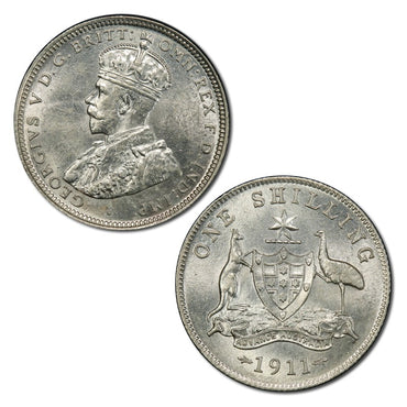 Australia 1911 Shilling PCGS MS63