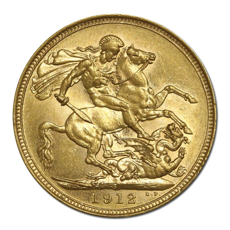 1912 Sydney King George V Gold Sovereign Lustrous UNC