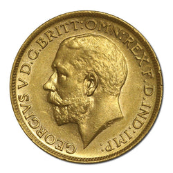 1912 Sydney King George V Gold Sovereign Lustrous UNC