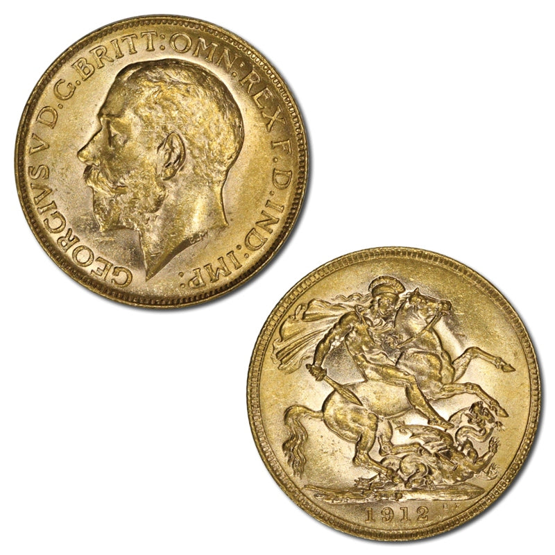 1912 Perth Gold Sovereign Lustrous CHOICE UNC