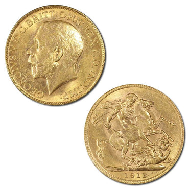 1912 Perth George V Gold Sovereign PCGS MS62