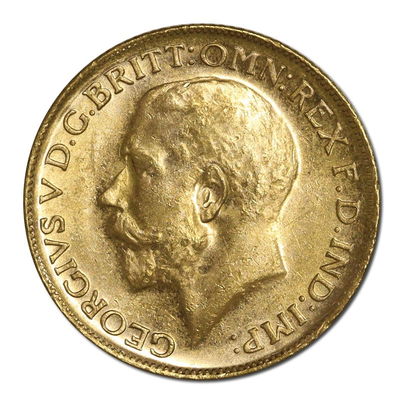 1914 Melbourne King George V Gold Sovereign Lustrous UNC