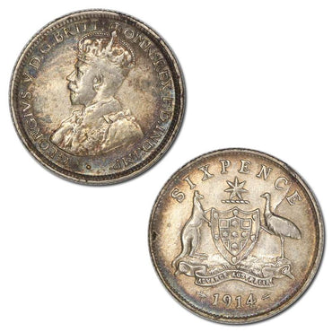 Australia 1914 Sixpence nVF