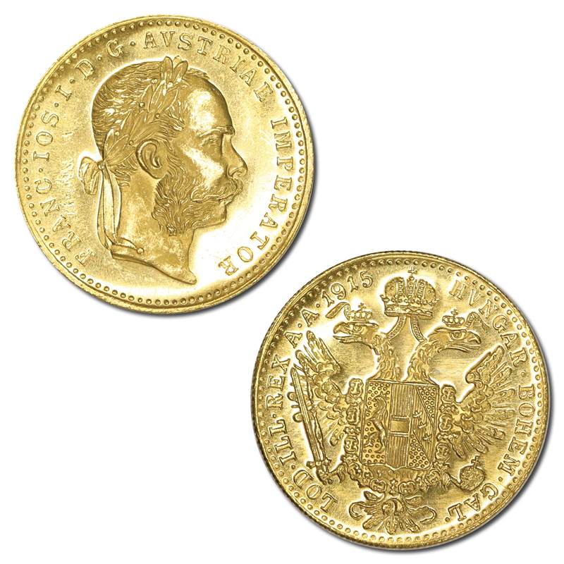 Austria 1915 Franz Joseph I Gold 1 Ducat UNC