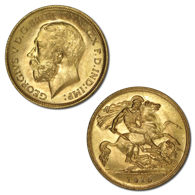1914 Sydney Gold Half Sovereign Lustrous CHOICE UNC