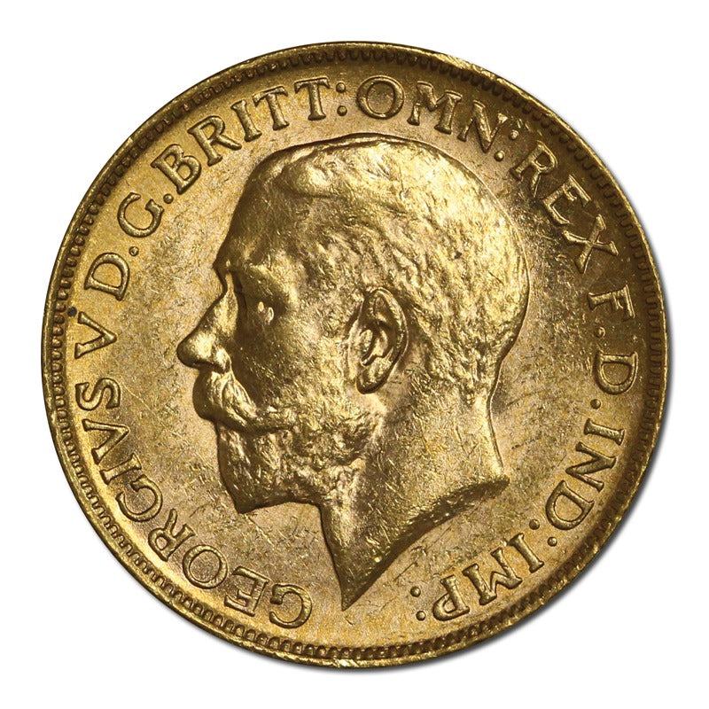 1916 Perth King George V Gold Sovereign Lustrous CHOICE UNC