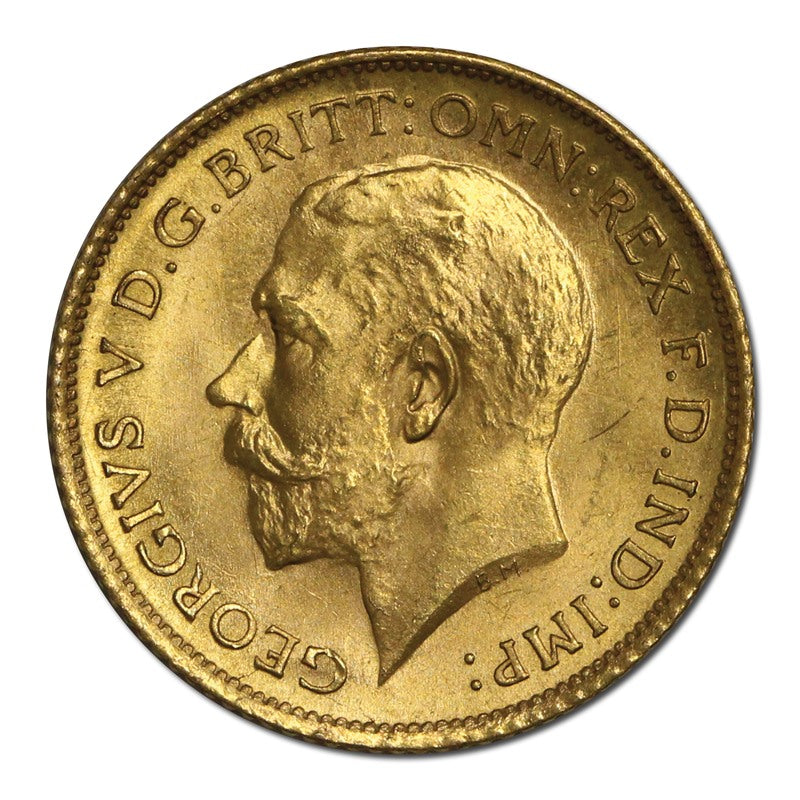 1916 Sydney Gold Half Sovereign Lustrous Brilliant UNC