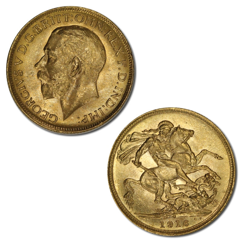 1916 Sydney Gold Sovereign Lustrous Choice UNC