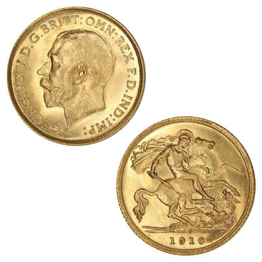 1916 Sydney Gold Half Sovereign Lustrous Brilliant UNC