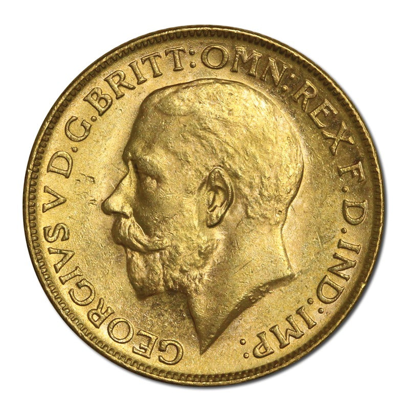 1917 Melbourne George V Gold Sovereign Lustrous CHOICE UNC