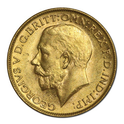 1917 Melbourne George V Gold Sovereign Lustrous CHOICE UNC