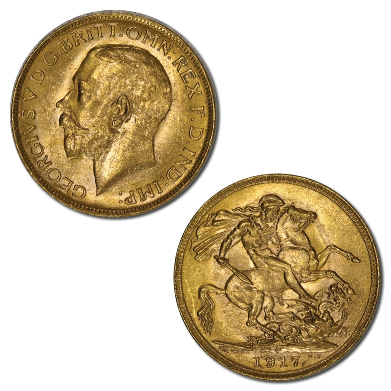 1917 Perth Gold Sovereign Lustrous Choice UNC