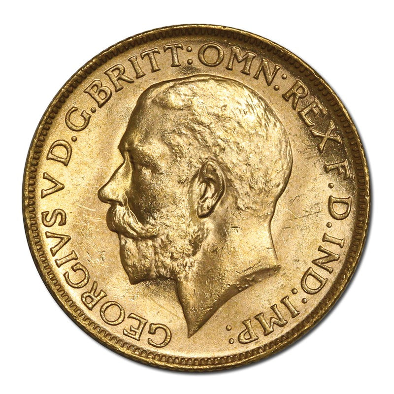 1918 Melbourne George V Gold Sovereign Lustrous CHOICE UNC