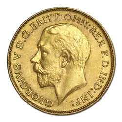 1918 Perth George V Gold Half Sovereign Lustrous nUNC
