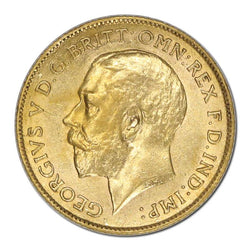 1918 Perth George V Gold Half Sovereign EF/VF+