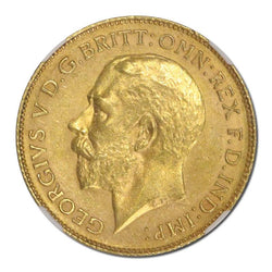 1918 Perth Gold Half Sovereign MS61