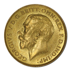 1918 Perth Gold Half Sovereign EF/EF+