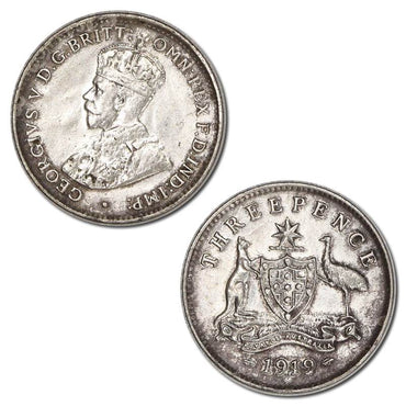Australia 1919M Threepence VF+/EF