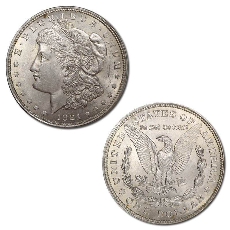 USA 1921 Philadelphia Morgan Silver Dollar