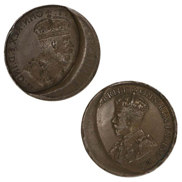 Australia (1921) Halfpenny Error Full Obverse Brockage