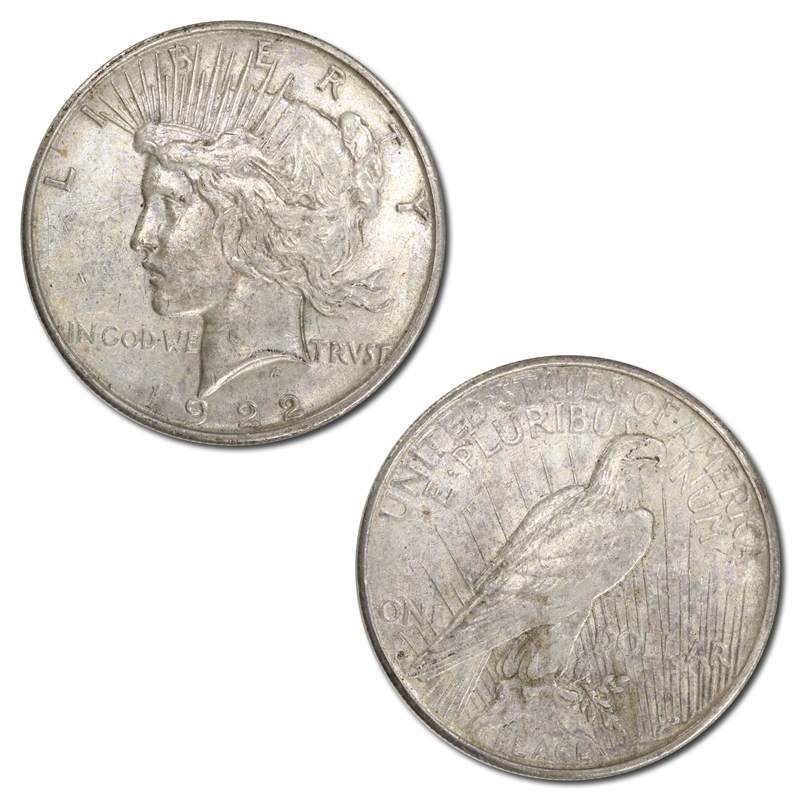 USA 1922 S San Francisco Silver Peace Dollar