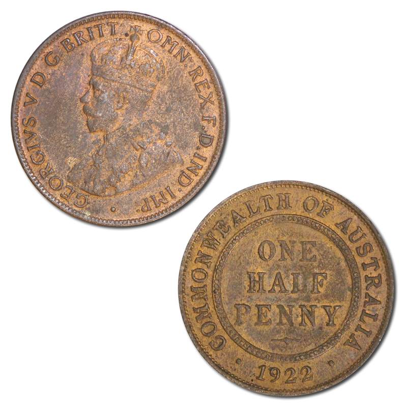 Australia 1922 Sydney Halfpenny