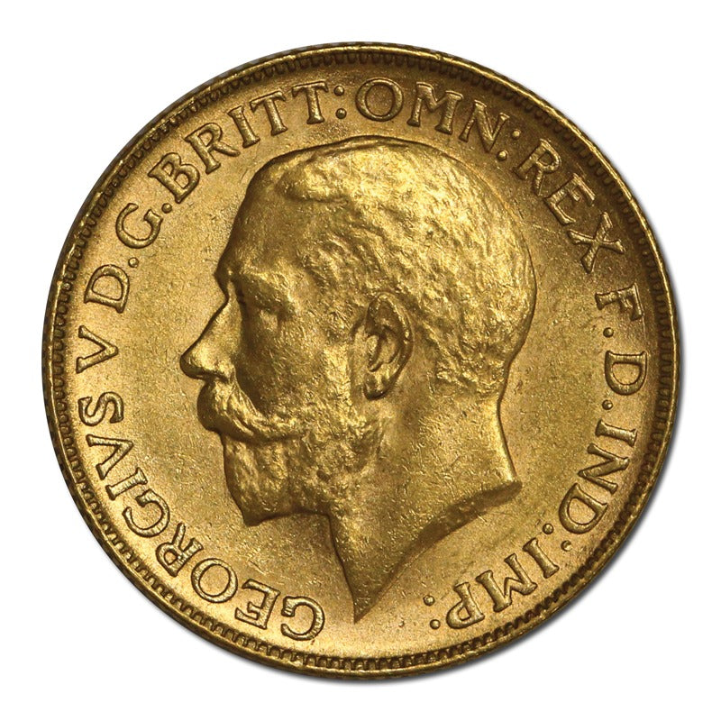 1923 Melbourne George V Gold Sovereign Lustrous UNC