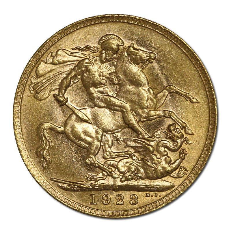 1923 Perth King George V Gold Sovereign Lustrous CHOICE UNC
