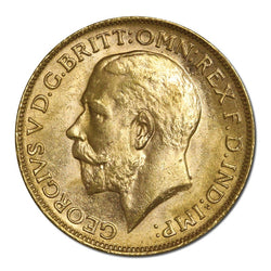 1923 Perth King George V Gold Sovereign Lustrous CHOICE UNC