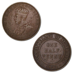 Australia 1923 Halfpenny - Key Date