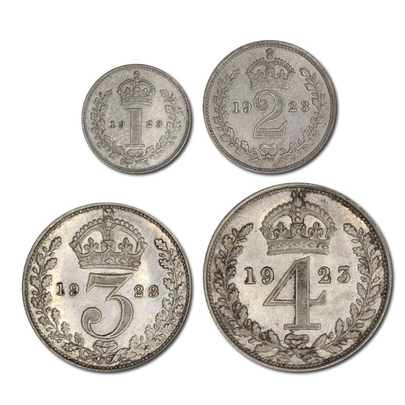 Great Britain 1923 King George V Maundy Set