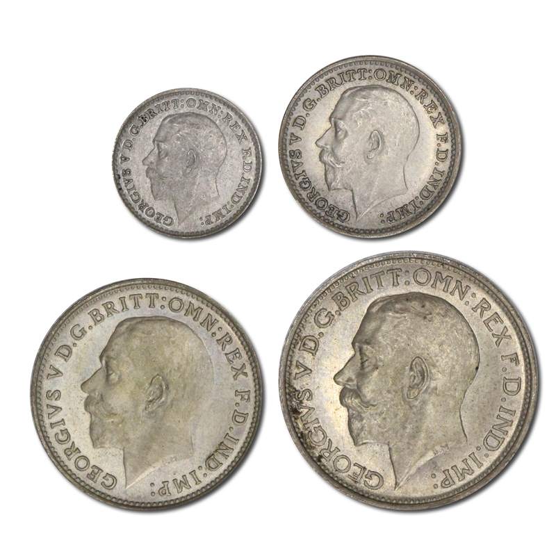 Great Britain 1923 King George V Maundy Set