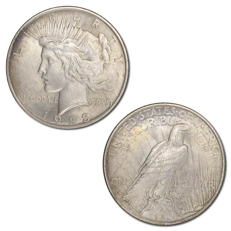 USA 1923 Philadelphia Peace Silver Dollar