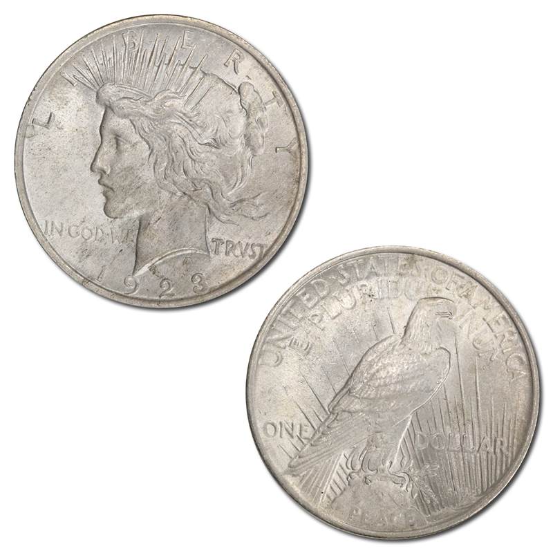 USA 1923 Philadelphia Peace Silver Dollar