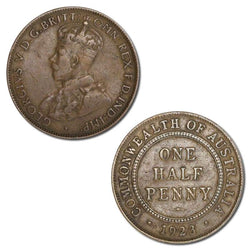 Australia 1923 Halfpenny - Key Date