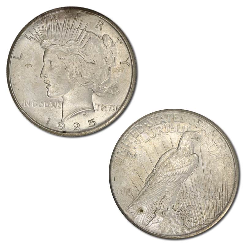 USA 1925 Philadelphia Peace Silver Dollar