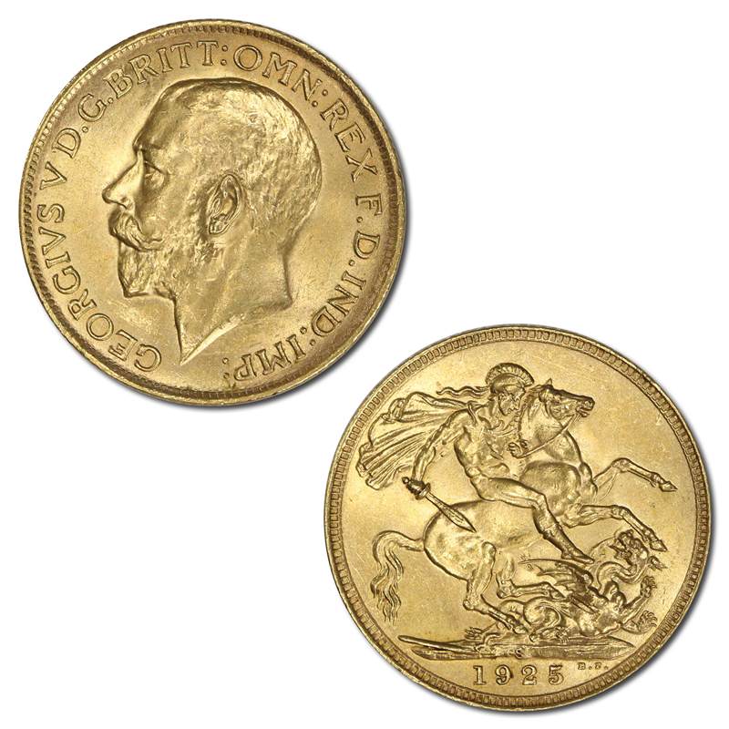 1925 Sydney King George V Gold Sovereign EF