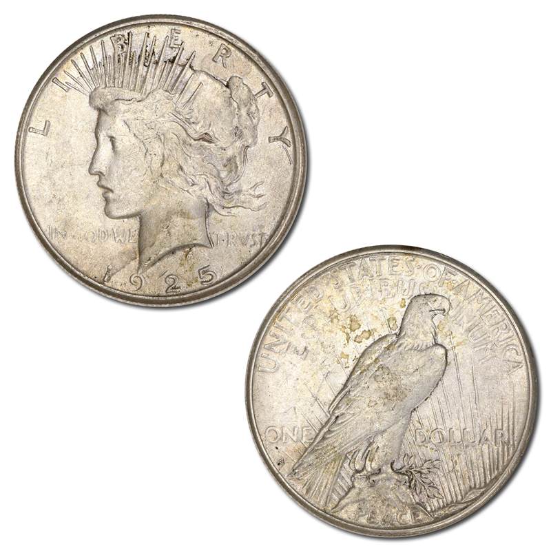 USA 1925 Philadelphia Peace Silver Dollar