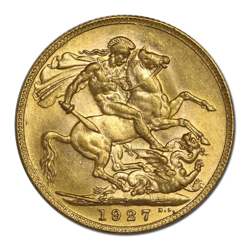 1927 Perth King George V Gold Sovereign EF