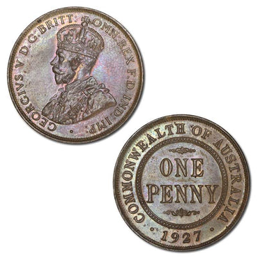 Australia 1927 Melbourne (London Obverse) Penny