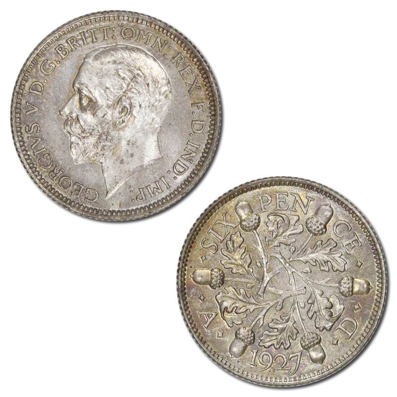 Great Britain 1927 Proof Sixpence S.4040 Toned FDC