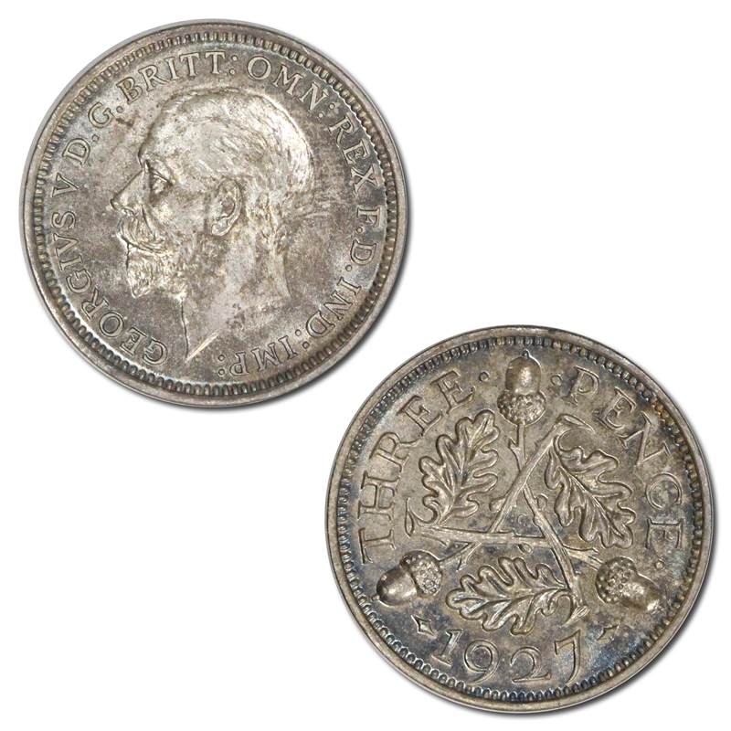 Great Britain 1927 Proof Threepence S.4042 Toned FDC