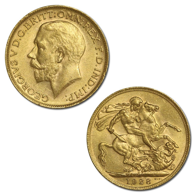 1928 Melbourne Gold Sovereign EF RARE!