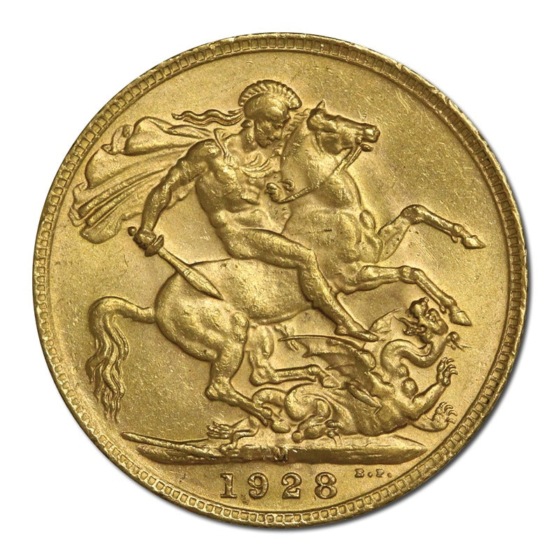 1928 Melbourne Gold Sovereign EF RARE!